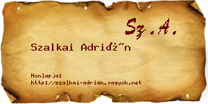 Szalkai Adrián névjegykártya