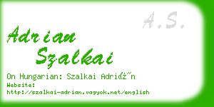 adrian szalkai business card